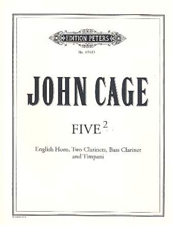 Five2 for english horn, 2 clarinets, bass clarinet and timpani Parts