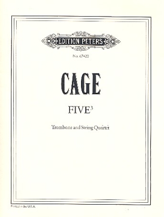 Five3 for trombone and string quartet Parts