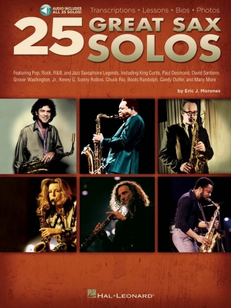 25 great Sax Solos (+Audio Online) for saxophone (alto/tenor)