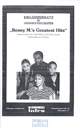 Boney M.'s greatest Hits (Potpourri): Ergnzungsstimmen fr groes Orchester