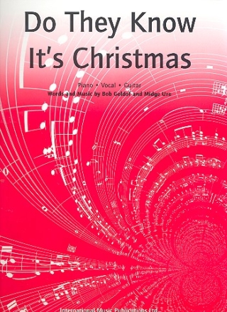 Do they know it's Christmas: piano/vocal/guitar Einzelausgabe