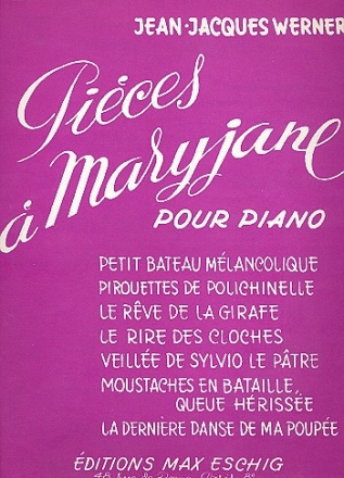 Pices  Maryjane  pour piano