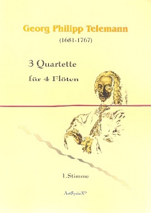 3 Quartette fr 4 Flten Stimmen