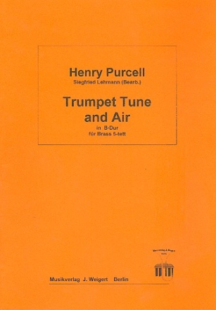 Trumpet Tune und Air B-Dur fr fnfstimmiges Blechblserensemble Partitur und 10 Stimmen