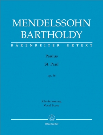 Paulus op.36 fr Soli, gem Chor und Orchester Klavierauszug (dt/en)