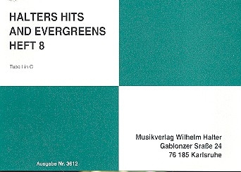 Halters Hits and Evergreens Band 8: fr Blasorchester Tuba 1 in C