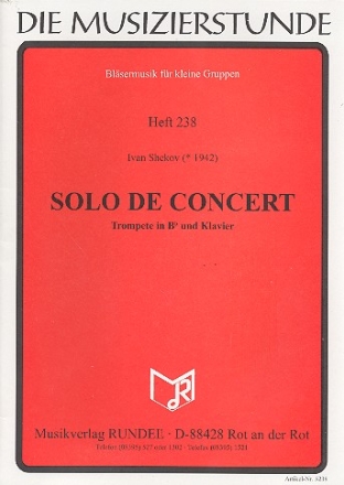 Solo de Concert fr Trompete und Klavier
