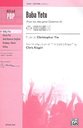 Baba Yetu for mixed chorus and piano score