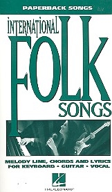 International Folksongs songbook melody line/chords/lyrics 
