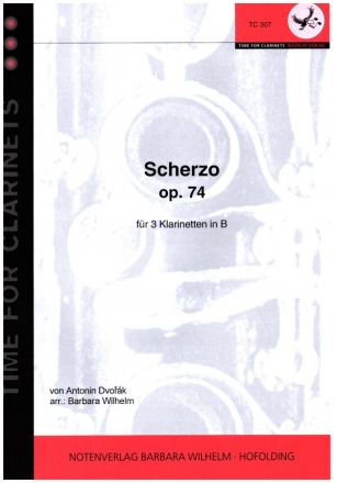 Scherzo op.74 fr 3 Klarinetten Partitur und Stimmen