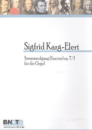 Sonnenaufgang op.7,1 fr Orgel