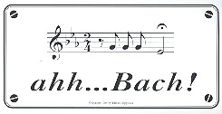 Aufkleber ahh...Bach  (Set mit 10 Stk)