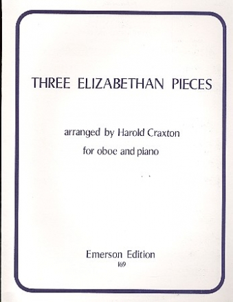 3 Elizabethan Pieces for oboe and piano