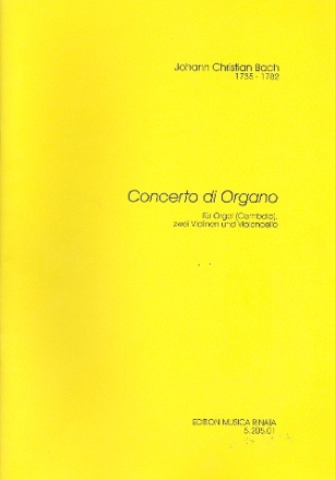 Konzert fr Orgel, 2 Violinen und Violoncello Partitur