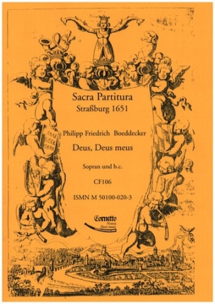 Deus, Deus meus fr Sopran und Bc (Bc nicht ausgesetzt) 2 Spielpartituren