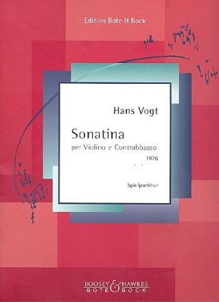 Sonatina fr Violine und Kontrabass Spielpartitur