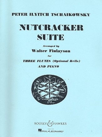 Nutcracker Suite for 3 flutes and piano (bells ad lib) score and parts