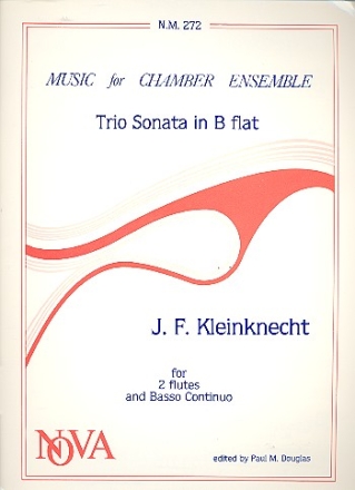 Sonate B-dur op.20,1 fr 2 Querflten und Bc Partitur und Stimmen