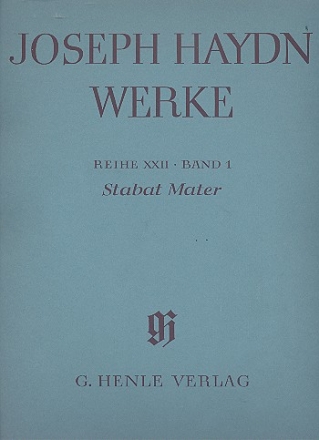 Stabat Mater fr Soli, gem Chor und Orchester Partitur (broschiert)