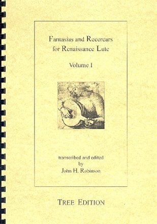 Fantasias and Recercars vol.1 for Renaissance Lute Faksimile