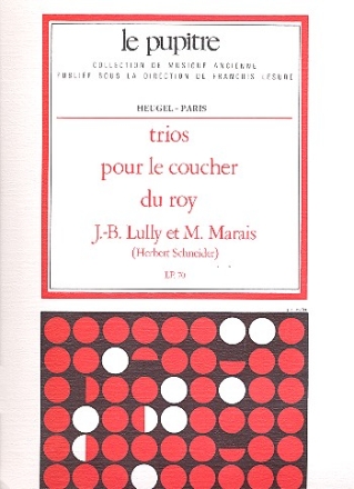 Trios pour le coucher du roy pour 2 dessus et Bc partition