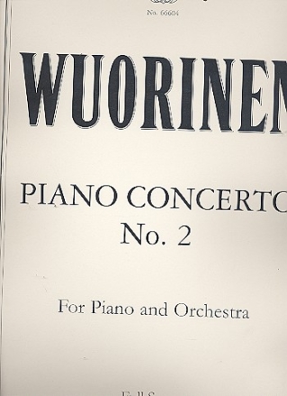 Konzert Nr.2 fr elektronisches Klavier und Orchester Partitur