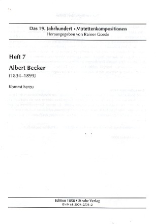 Kommt kommt herzu op.82 fr gem Chor a cappella Partitur