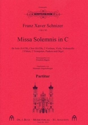 Missa solemnis C-Dur fr Soli, gem Chor und Orchester Partitur