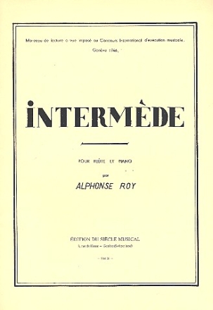 Intermde pour flute and piano