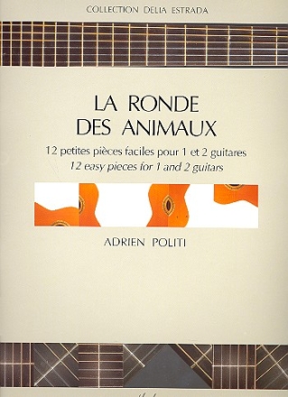 La ronde des animaux pour 1-2 guitares 2 partitions