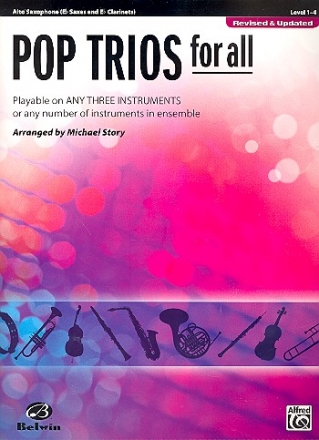 Pop Trios for all  for 3 instruments (3-part ensemble) alto saxophone score