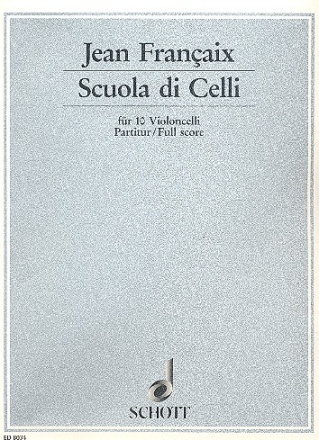 Scuola di Celli fr 10 Violoncelli Partitur