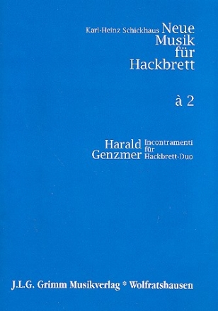 Incontramenti fr 2 Hackbretter 2 Spielpartituren