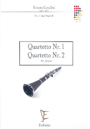 2 Quartette fr 4 Klarinetten (3 Klarinetten und Bassklarinette) Partitur und Stimmen