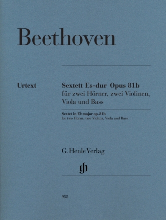 Sextett Es-Dur op.81b fr 2 Hrner, 2 Violinen, Viola und Violoncello (Kb) Stimmen