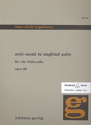 Mini-Music to Siegfried Palm op.38 for cello