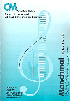 Manchmal fr Mnnerchor und Klavier Klavierpartitur