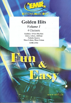 Golden Hits vol.1 for 4 clarinets score and parts