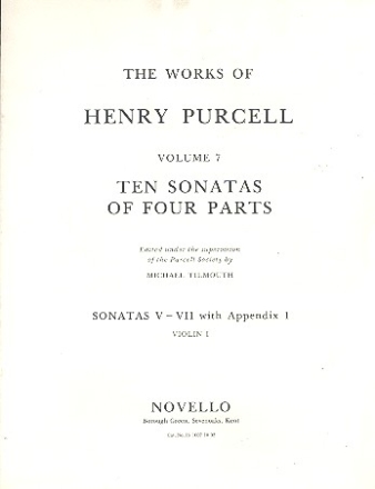 10 Sonatas of 4 Parts (nos.5-7) for strings violin 1