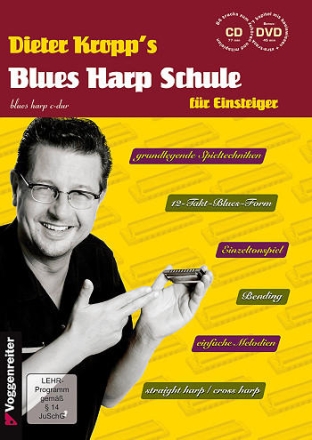 Kropp's Blues Harp Schule (+CD + DVD)  
