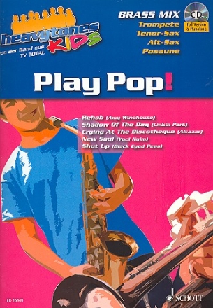 Heavytones Kids - Play Pop (+CD) fr flexibles Ensemble/Band Trompete/Tenorsax/Altsax/Posaune