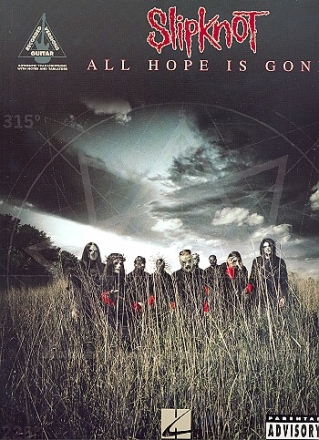 Slipknot: All Hope is gone songbook vocal/guitar/tab Recorded Guitar Versions
