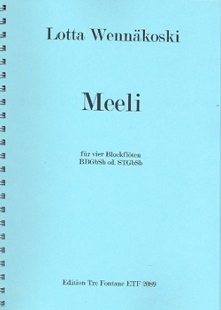 Meeli fr 4 Blockflten (BBGbSb) Partitur