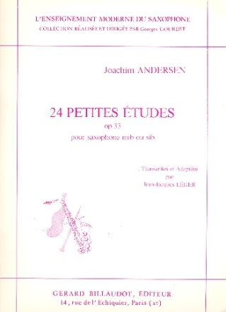 24 petites tudes op.33 pour saxophone