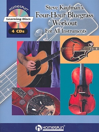 Four-Hour Bluegrass Workout (+ 4 CD's): for all instruments