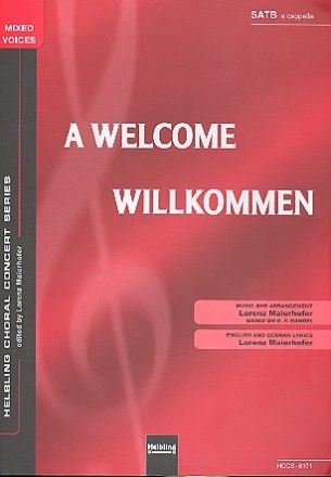 Willkommen fr gem Chor a cappella Partitur (en/dt)