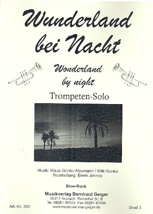 Wunderland bei Nacht fr Trompete und Blasorchester Direktion und Stimmen