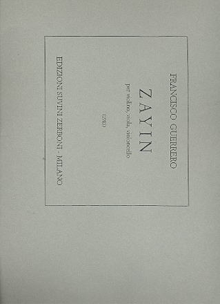 Zayin 1 for violino, viola e violoncello parti