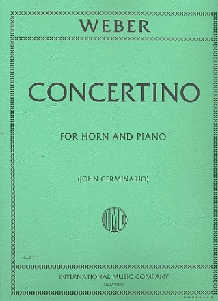 Concertino e minor op.45 for horn and orchestra for horn and piano