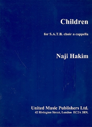 Children for mixed chorus a cappella score
